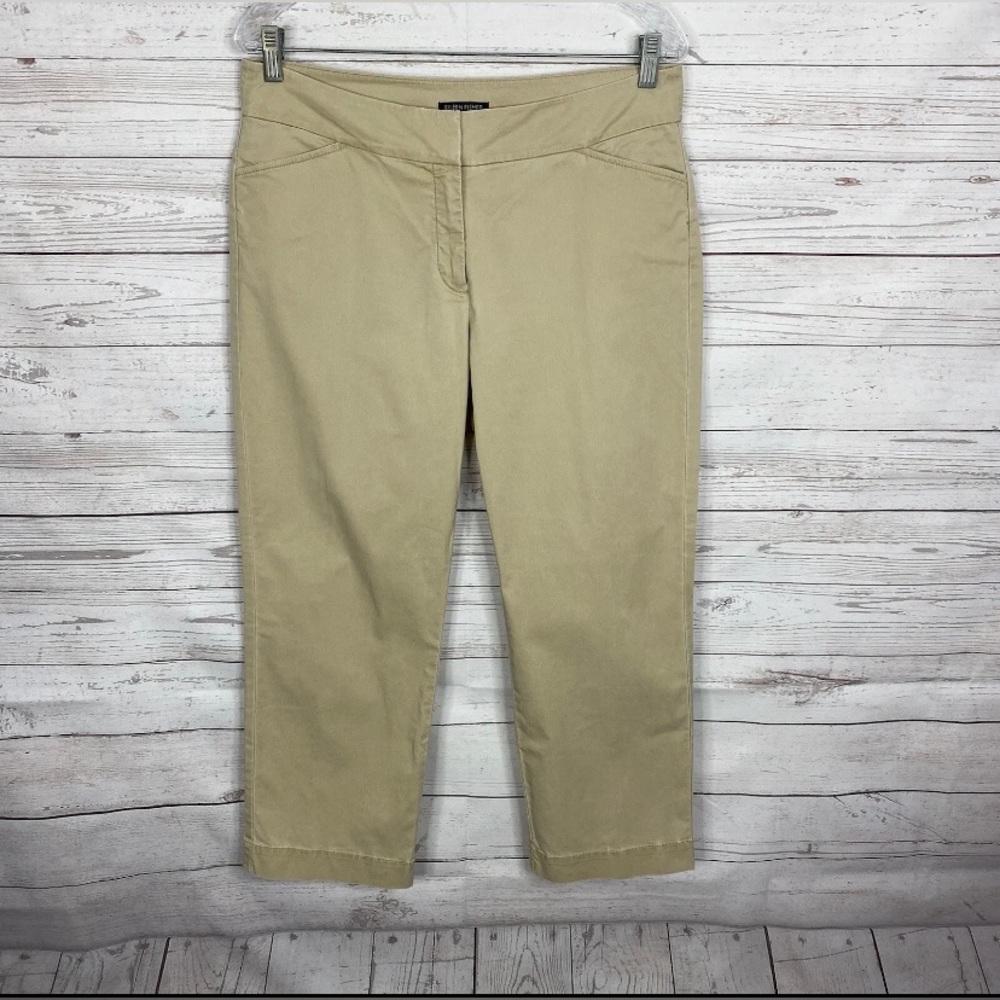 Eileen Fisher | Cotton Blend Stretch Chino Trousers